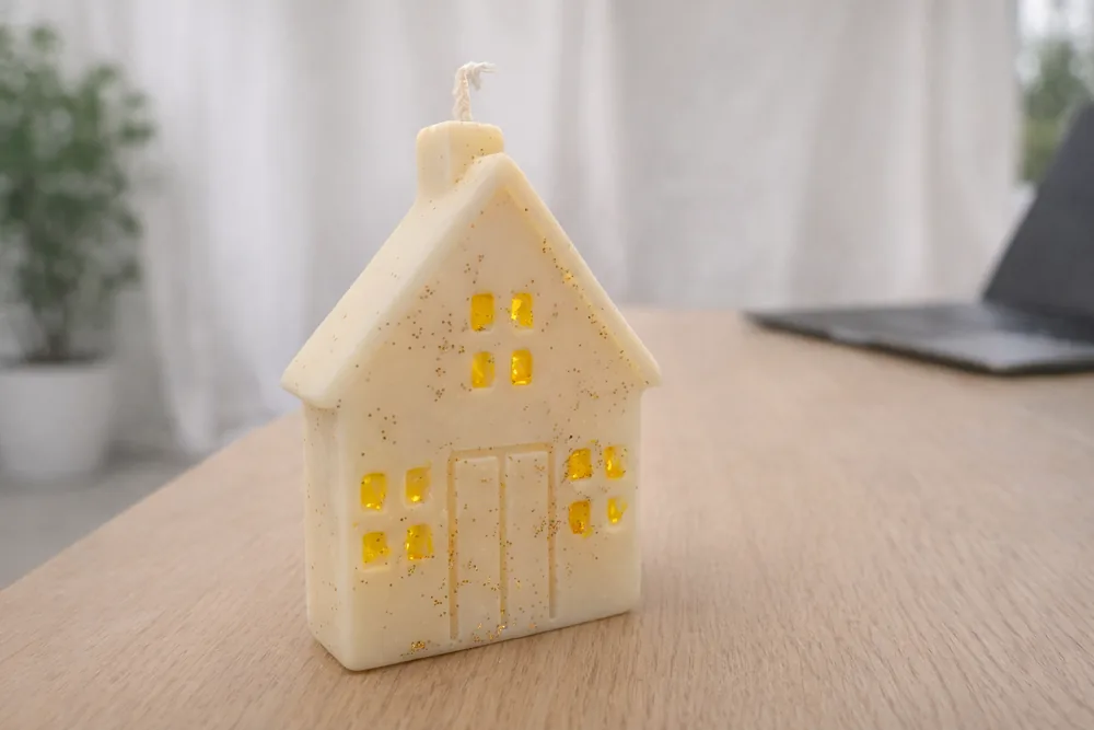 Vela decorativa de casita
